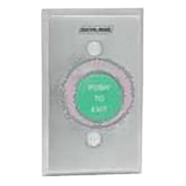 1-1/4-in Button, Single Gang, Green, -inPUSH TO EXIT-in